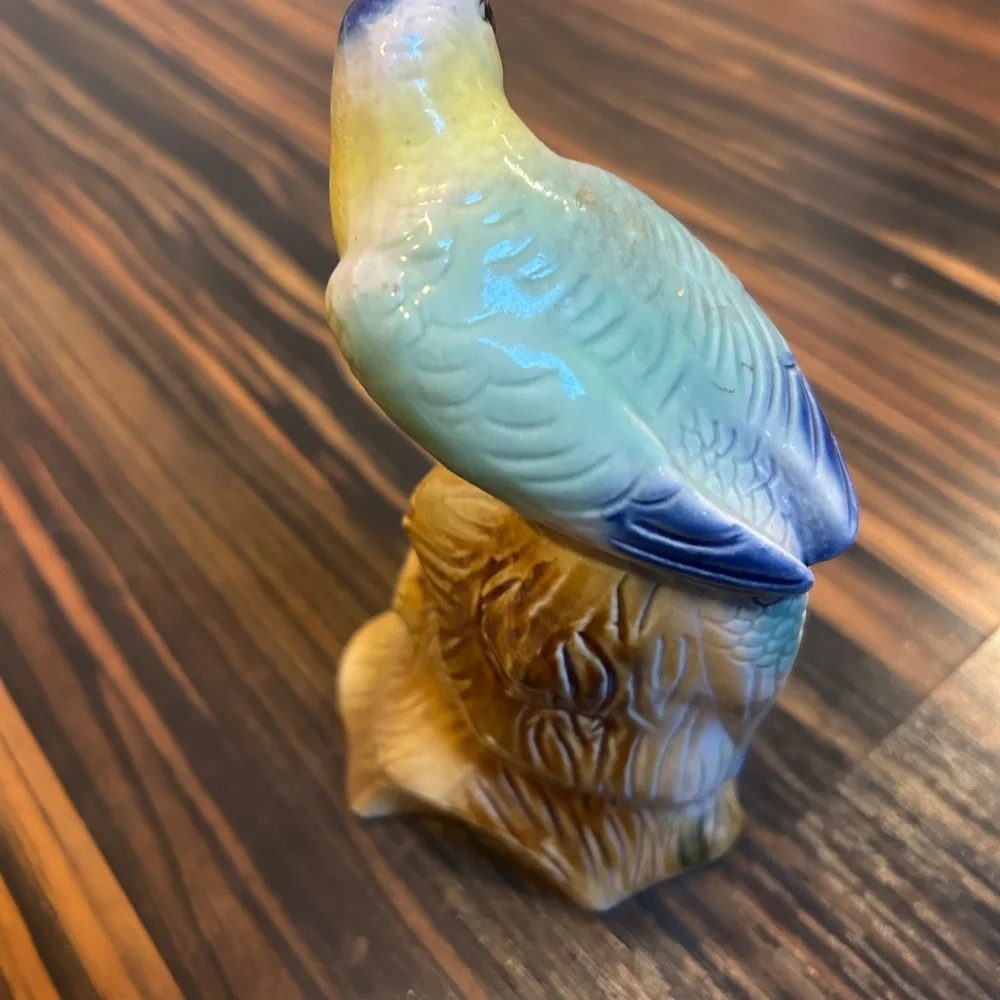 Colorful Parrot Parakeet 🦜Ceramic Figurine 6.5” - Picture 6 of 11